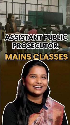 Assistant Public Prosecutor Mains Classes | TamilNadu Civil Judge