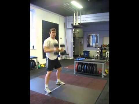 Dumbell Squat Curl and Press