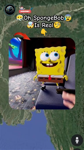 📌🌏Oh SpongeBob Is Real Found In Google Map? #shorts #trending #map #mysteriousworldexplorer