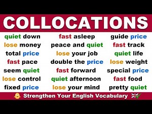 English Collocations with QUIET, FAST, PRICE and LOSE | Strengthen Your English Vocabulary