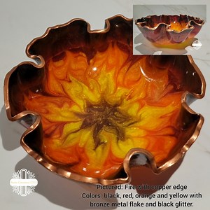 Large Epoxy Resin Bowl - Etsy