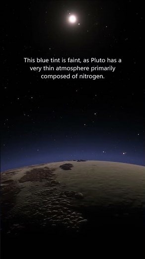 Does Pluto Have a Blue Sky? 👀😍 #spacefacts