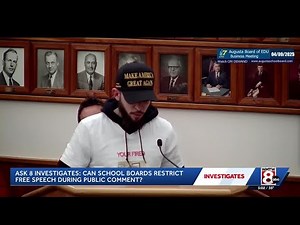 Ask 8 Investigates: Can Maine school boards restrict free speech during public comment?