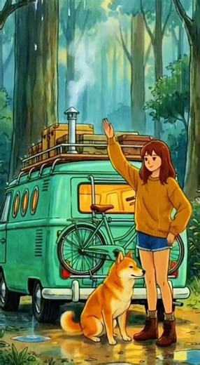 Inside the Coziest Camper Van in the Forest #VanLife #Aesthetic #ASMR