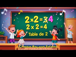 Table de 2 – Chanson Rap pour Enfants 🎤 | Apprendre en Rythme !