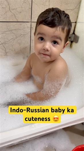 Indo-Russian baby ka cuteness 😍 #cutebaby #babymodel
