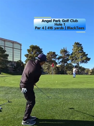 Angel Park Golf Club Hole 1 Mountain Course #golf #lasvegas #golftrip #fyp #golftok