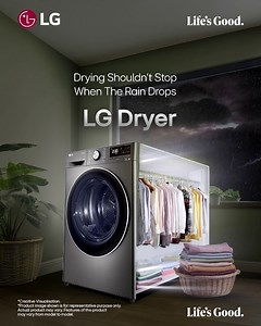 No more waiting for the sun or worrying about damp clothes. The LG Dryer ensures effortless drying in every season even during the monsoon. Say goodbye to weather woes and hello to fresh, ready-to-wear laundry, all year round. With the LG Dryer by your side, convenience comes rain or shine. Know more: https://bit.ly/3HC8Z8V #LG #LGIndia #LifesGood #LGWasherDryer #LGHomeAppliances | LG Global