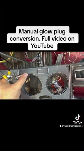Squarebody 6.2/6.5 manual glow plug conversion