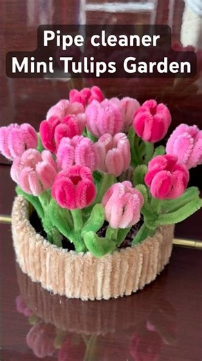 Tiny Flower Craft 🌸 | Pipe Cleaner Art #diy #flowers