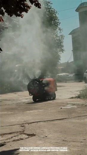 Remote Controlled Turbine Mist Sprayer and Dust Suppression Machine #technology #machine