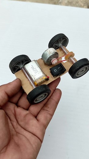 DIY Toy Car: Step-by-Step Guide with DC Motor - #diycraftmaker