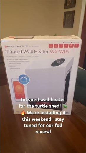 Infrared Wall Heater for Turtle Shed | Weekend Install!