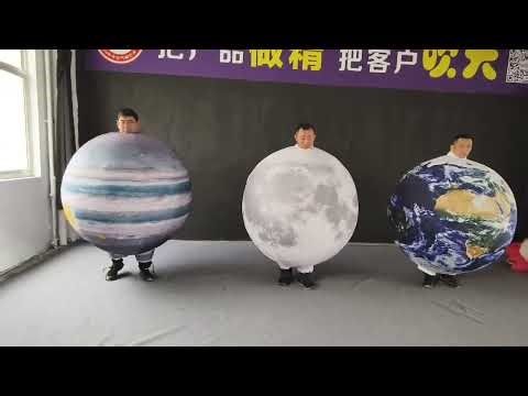 Walking Inflatable Figures Earth Mars Suit For Art In Advertising or Parade Decorations