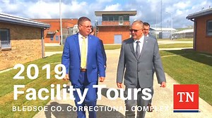 The last day of Commissioner Parker’s East Region Tour included a stop in Pikeville, TN where the hard working correctional professionals at the Bledsoe County Correctional Complex were given the opportunity to brag about their 99.08% Audit score and then prove how well deserved that score was during a tour of the facility. | Tennessee Department of Correction