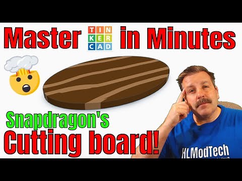 A wood grain Tinkercad cutting board in minutes! Thanks Snapdragon