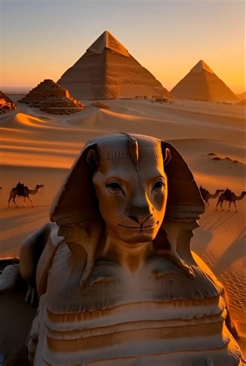 Egypt’s Golden Pyramids – Drone View 🚁"