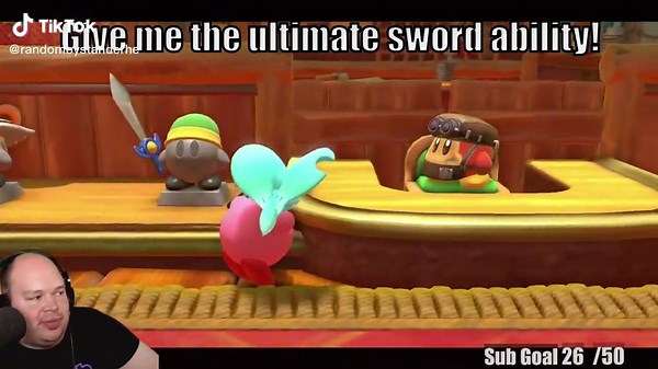 Kirby’s mighty sword #kirby #kirbyandtheforgottenland #nintendoswitch #twitch #streamer