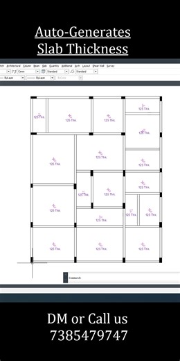 11K views · 71 reactions | Stop manually calculating and inputting slab thicknesses!  This short shows how structural software automatically generates and displays slab thickness for an entire floor plan in seconds. See the power of automation in civil engineering.  Like if you love seeing efficient engineering tools! Join Our Next Webinar: https://chat.whatsapp.com/IDMT3eARCAtEdCfcjVma8G Get details: 7385479747 | ArchStruct | Facebook