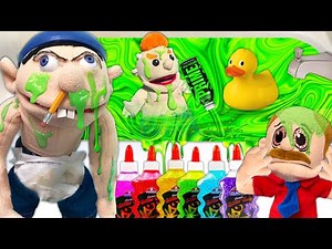 Jeffy Makes A SLIME Bathtub!