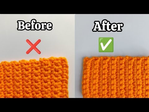 How to Crochet Straight Edges with Single Crochet | Beginner Step by Step Tutorial