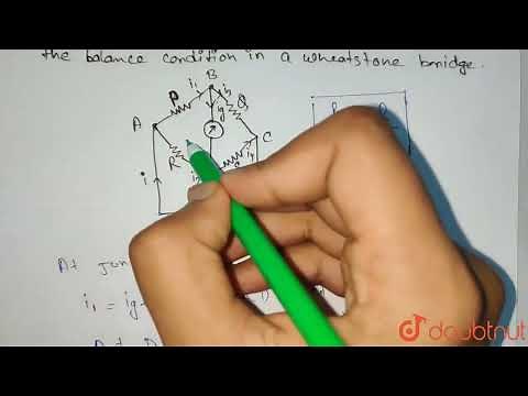 Use Kirchhoff s rules to obtain conditions for the balance condition in a Wheatstone bridge. | C...