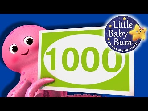 Number Song 100-1000 | Nursery Rhymes for Babies by LittleBabyBum - ABCs and 123s