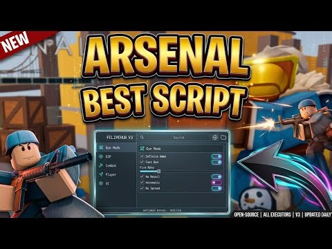 BEST Arsenal Script 2026 | Aimbot + ESP + Kill All | Infinite Ammo + No Key 🔫