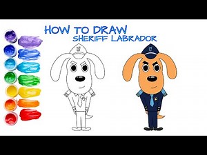 Discover the Secret to Drawing a Sheriff Labrador with this Fun and Easy Art Tutorial