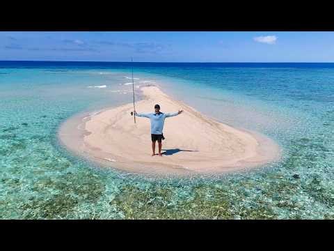STRANDED Fishing TINY Sand Island