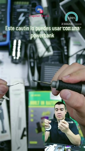 Cautín portátil Luowei para reparación electrónica 🔥 lo puedes usar con una powerbank y llevarlo a donde quieras. Ideal para técnicos que necesitan soldar cables, conectores, componentes pequeños o hacer trabajos rápidos sin depender de una estación grande. ✔️ Portátil y práctico ✔️ Compatible con cargador de celular y powerbank ✔️ Perfecto para reparaciones rápidas ✔️ Ideal para celulares y electrónica ✔️ Fácil de llevar en tu kit técnico Bro, esto es de esas herramientas que no sabes cuánto n