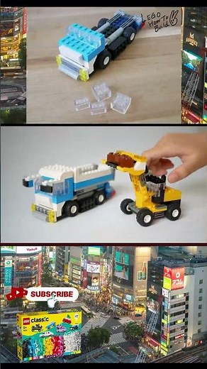 Learn how to build a Wheel loader and Dump truck with LEGO Classic 11036 #lego #レゴ #legomoc