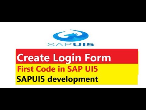Create Login Form Using SAP UI5 Code. II SAP UI5 Complete Course