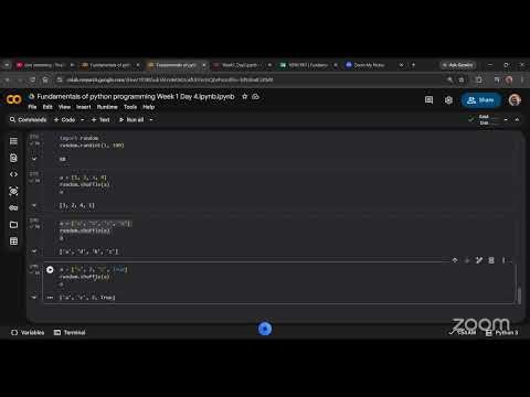 10PM-11PM PKT | FUNDAMENTALS OF PYTHON | Week 1 | Day 4