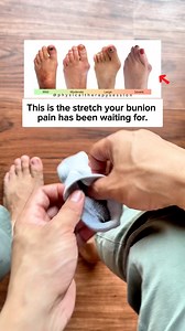 2.2M views · 7.6K reactions | This is the stretch your bunion pain has been waiting for The best way to relieve pressure, ease pain, and give your feet the care they deserve! #bunions #StretchToHeal #physicaltherapy | Physical Therapy Session | Facebook