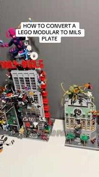 converting the daily bugle to a mils plate! #lego #legocity #legomarvel #legomoc #legostarwars
