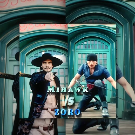 "The World's Strongest" 🗿 | Mihawk vs Zoro Edit - One Piece Netflix #mihawk #onepiece #zoro #shorts