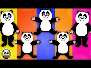 Sing Along Five Little Pandas Jumping On The Bed + More Nursery Rhymes & Kids Songs