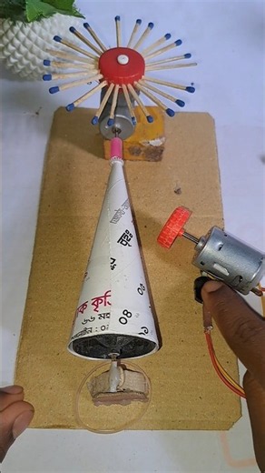 How to run matchstick with cvt system #dcmotor #shorts #science #experiment