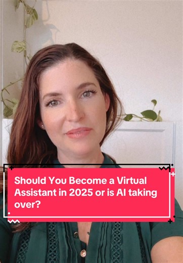 Should You Become a Virtual Assistant in 2025? If you’re wondering whether it’s still worth it to become a virtual assistant when AI is advancing so fast—this video is for you! #virtualassistant #virtualassistantontiktok #virtualassistantcoach