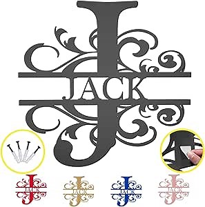 Custom Metal Name Sign | Wall Art | Family Last Name | Personalized Wedding Gift | Outdoor Metal Art | Housewarming Gift