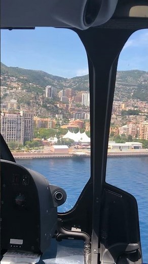Helicopter Arrival in Monaco 🚁 Blade H130 from Nice to Monte-Carlo ✨ #aviation #helicopter