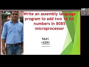 Assembly language program to add two 16bit numbers in 8085 microprocessor