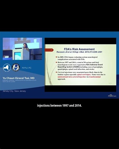 Dr. Yu Chaun (Grace) Tsai - Epidural Steroids - Particulate vs Non Particulate What did we learn?
