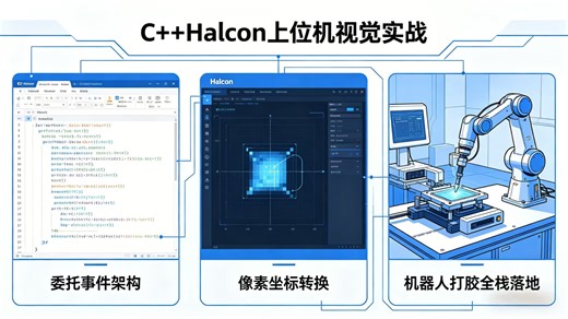 Halcon 的视觉轮廓提取算法/窗体传值案例/零基础转行上位机视觉必看/上位机视觉控件开发/工业级上位机开发/零基础转行上位机视觉/上位机视觉控件开发/工业级