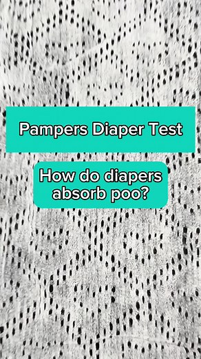 Ever wonder how Pampers Diapers absorb baby's poo? #Pampers #parenttok...