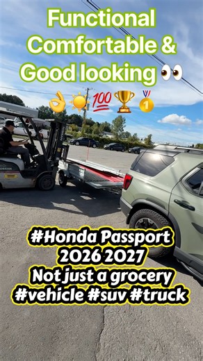 #Honda Passport 2026 2027Not just a grocery #vehicle 🚗 #suv #truck we use #Costco DK2 trailer