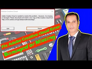 How to Fix Adobe Creative Cloud Error - Missing or Damaged File