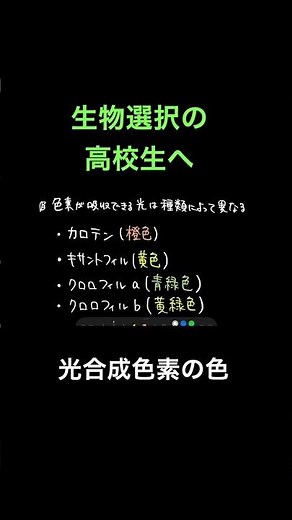 光合成色素について #高校生物 #大学受験