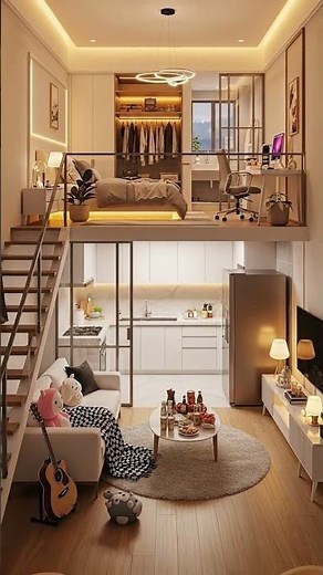 Modern Loft Apartment Tour | Cozy & Aesthetic Home Design #modernloft #loftdesign